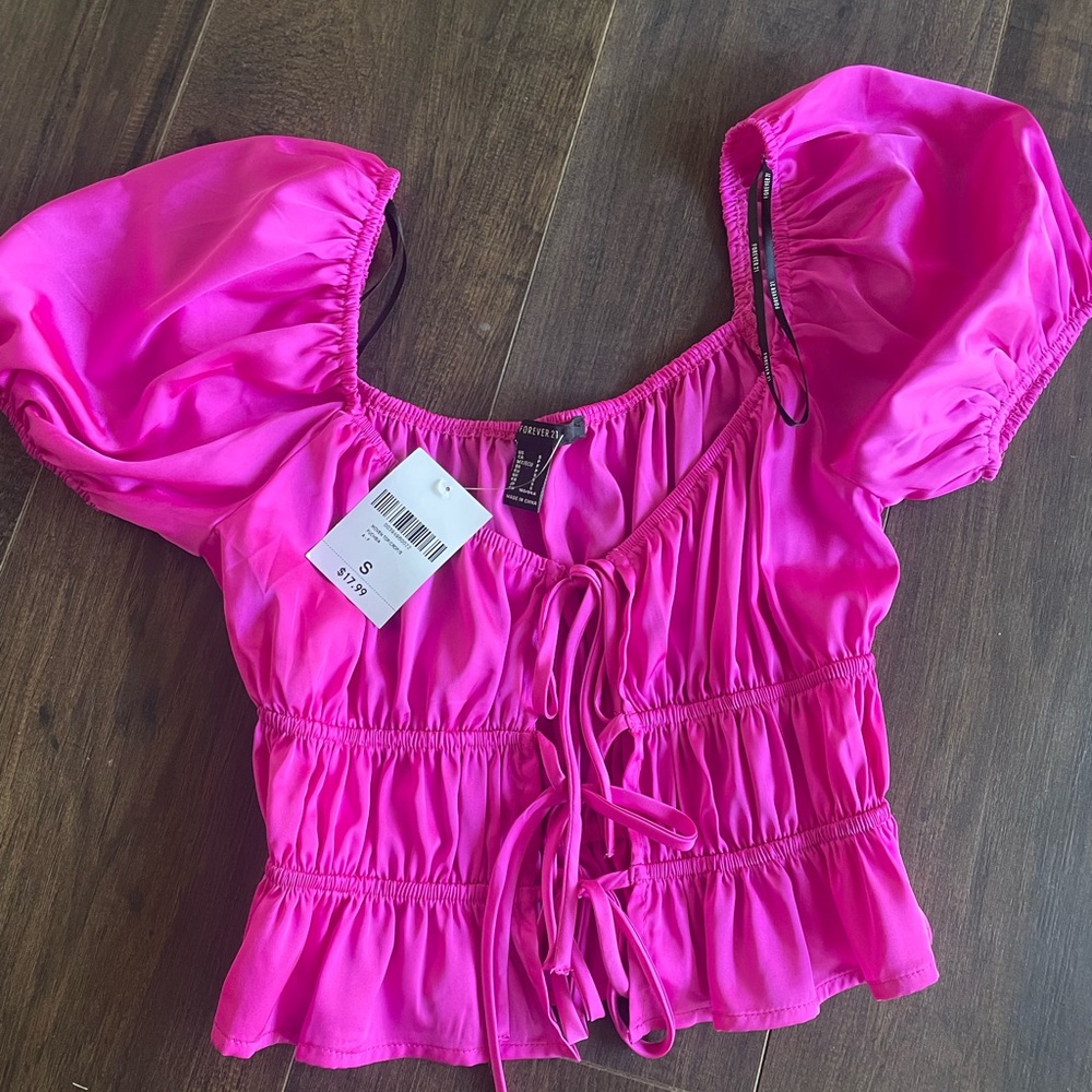 Pink crop top